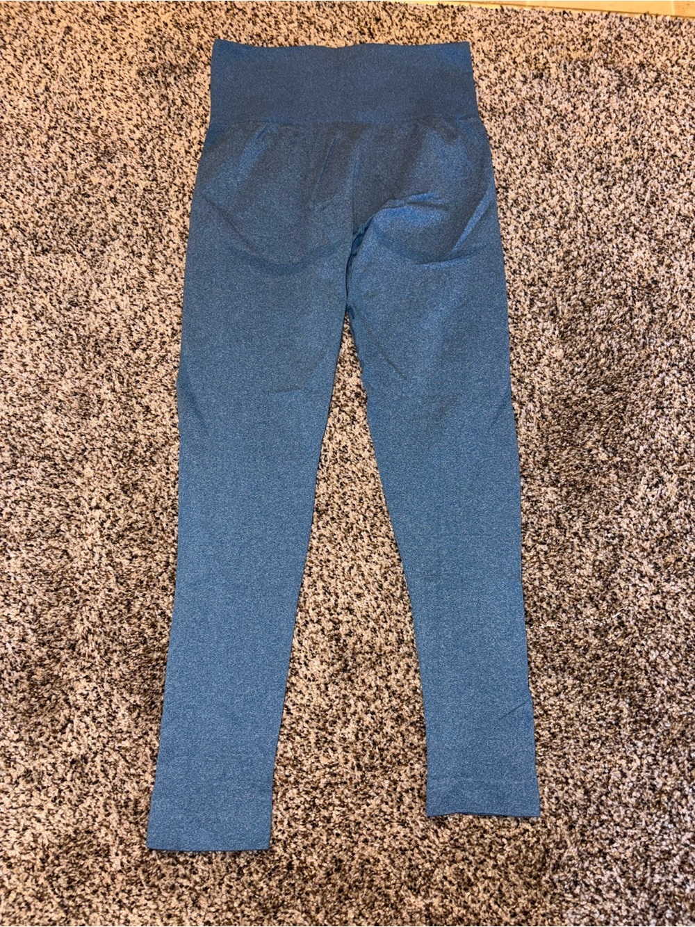 High-Waist Blue Active Leggings for Women
